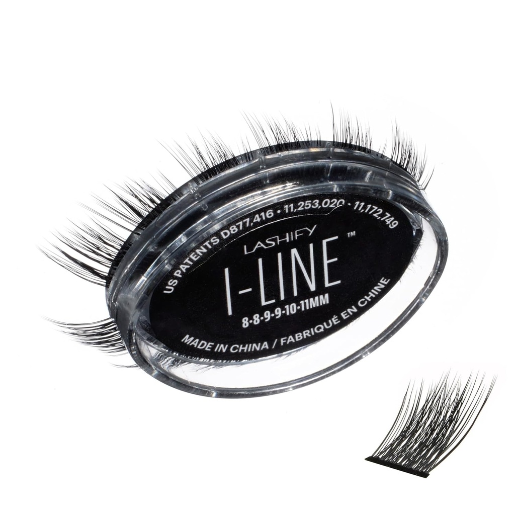 Lashify I-LineShort Pre-Mapped Gossamer, Easy DIY Valse wimpers om een Angled Look en Eyeliner effect te creëren