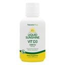 Natures Plus Liquid Sunshine Vitamin D35000 IE, 16 fl oz - Delicious Tropical Citrus Flavor - Bone Health, Heart Health & Immuun System Support Supplement - Glutenvrij - 32 Servers