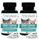 AminAvast Nierondersteuning Supplement voor katten en kleine honden, 300mg 2-pack - bevordert natuurlijke nierfunctie - Aids in Health and Vitality of Aging Nieren - Gemakkelijk toegediend - 60 Sprinkle Capsules