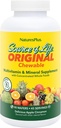 Natures Plus Bron van het leven Volwassen Kauwbare Multivitamine - 90 Vegetarische Wafers - Apple Cinnamon smaak - Natuurlijke Whole Foods Supplement - Algemene Gezondheid, Energie - Glutenvrije - 45 Serven