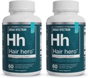Essential Elements® Hair HeroTM - Hair Vitamins for Men - Breed-Spectrum Ondersteuning met 5000 mcg Biotin - 60 Tellen - 30 Servers (2-Pack)
