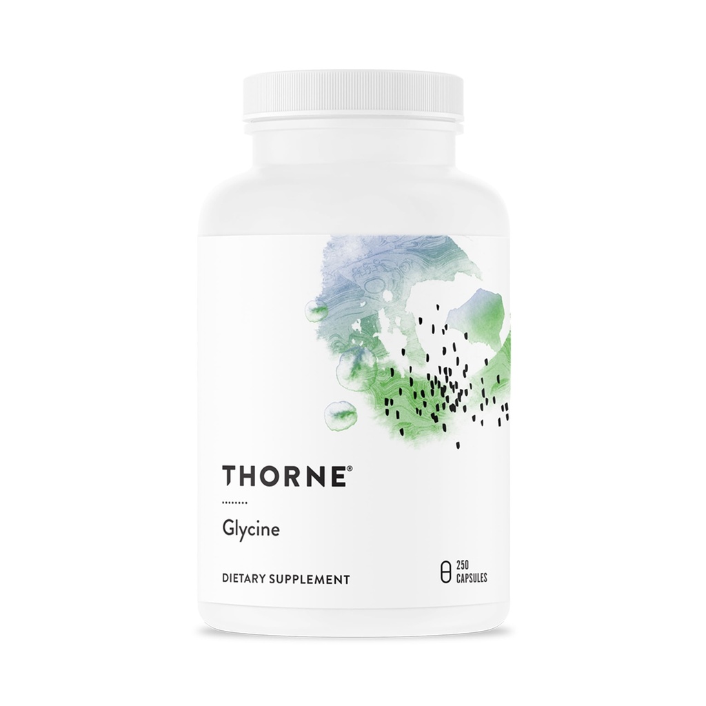 THORNE Glycine, Amino Acid Supplement, 1 g per Serving, 250 Capsules