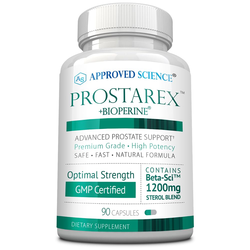 Goedgekeurde Science Prostarex - Prostate Supplement - Saw Palmetto, 1200mg Beta-Sitosterol, Bioperine - 90 Capsules - 1 maand levering