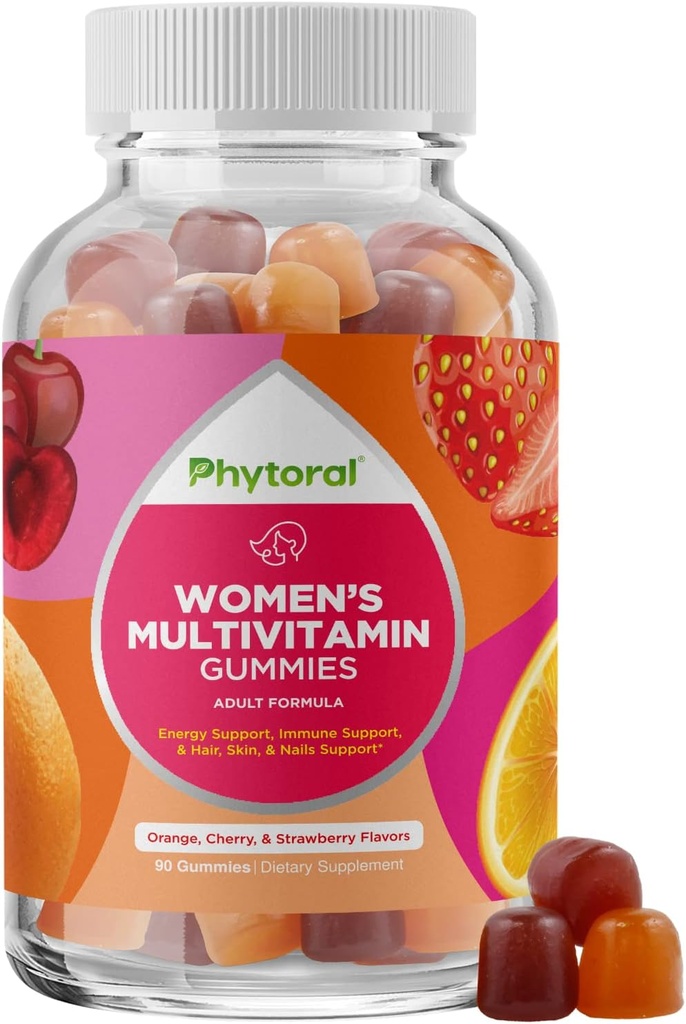 Vrouwen Multivitamine Gummy Vitaminen voor Volwassenen - Natuurlijke Multivitamine voor Vrouwen Gummies en Natuurlijke Immuun Systeem Booster - Vrouwen Gummies Volwassenen Compleet met Zink