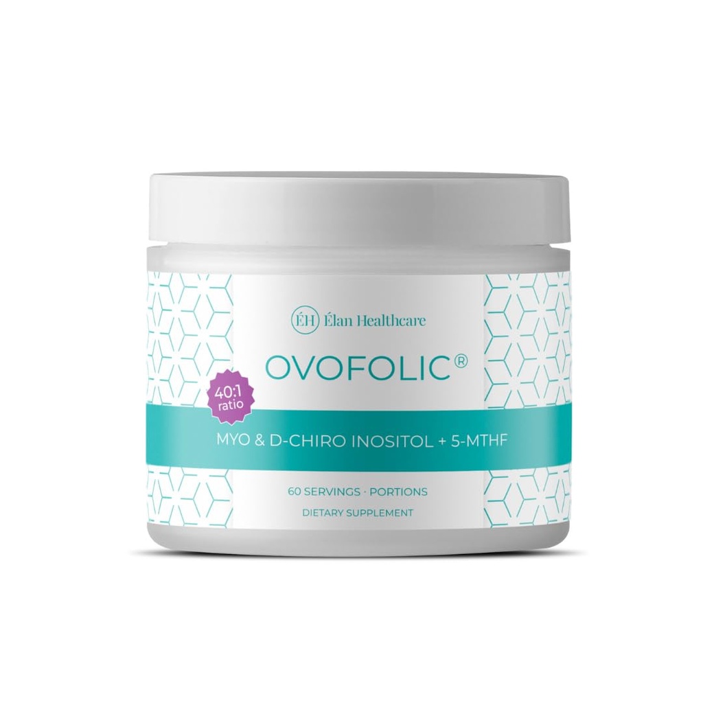 PCOS Supplement voor vrouwen - Boost Vruchtbaarheid, Hormonale Evenwicht, en PCOS Ondersteuning - Myo-Inositol, D-Chiro Inositol, Actieve Folate - Hoge Potentie PCOS Supplementen (60 Servingen, 129g Jar)