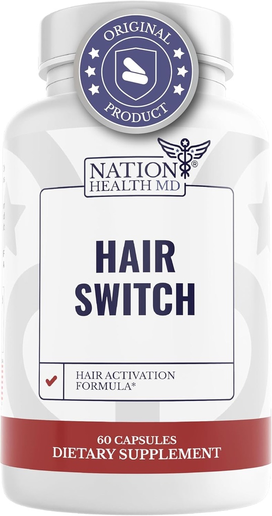 Haarschakelaar - Supplementen voor haar en scalp - Biotine, zink, selenium, en nog veel meer - Hair Activation Formula voor mannen en vrouwen, 1 fles