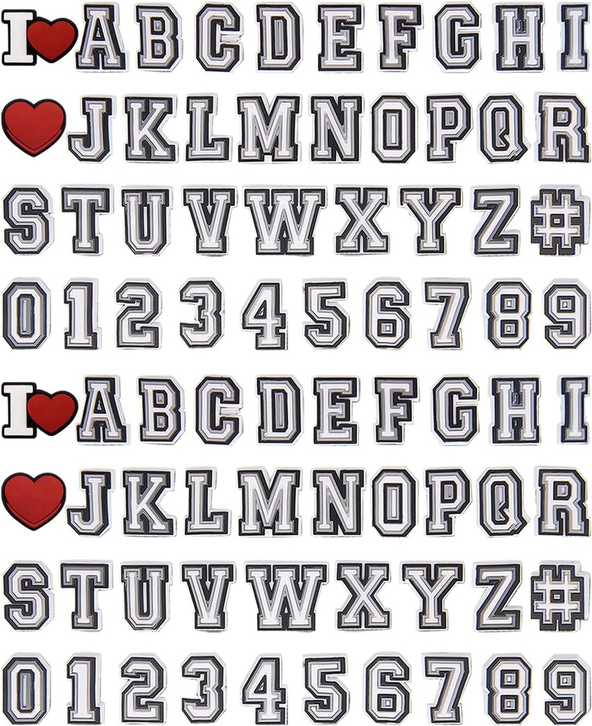 Letter Charms voor schoenen, volwassen schoenen Charms Letter Schoen Decoratie Charms voor jongens en meisjes