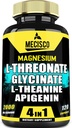 2000mg Magnesium L Threonate Supplement met Magnesium Glycinate, L-Theanine & Apigenine - Positieve Mood, Hersengezondheid, vermogen om te onthouden & Spiergroei Ondersteuning - 120 Capsules