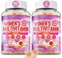 Multivitamine Gummies for Women 50 Plus - met Omega 3, Coenzyme Q10, ijzer, Calcium, Zink, Vitamine A, C, D3, E, K2, B Complex, Folaat - Multi Vitamines & Minerals for Energy, Beauty, Immune, Sugar Free
