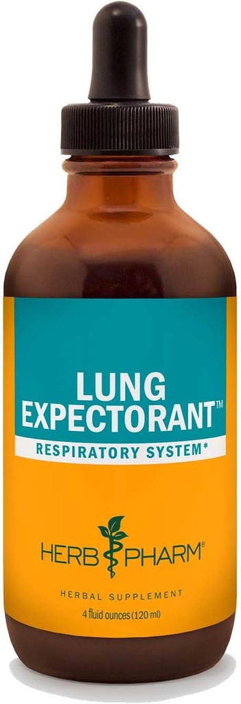 Herb Pharm Lung Expectorant Liquid Herbal Formule ter ondersteuning van respiratoire immuunrespons - 4 Ounce