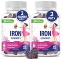SUNNY SAM Iron Gummies for Kids & Adults - Iron Vitamins with Vitamin C, 10mg per Serving - Kauwbare Fruit Gummy for Immune Support Red Blood Cell Production
