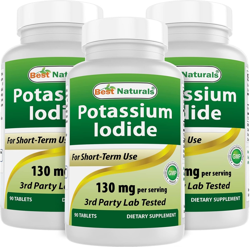 Best Naturals Kaliumiodide 130 mg per portie - Dieetsupplement, 90 tabletten (3)