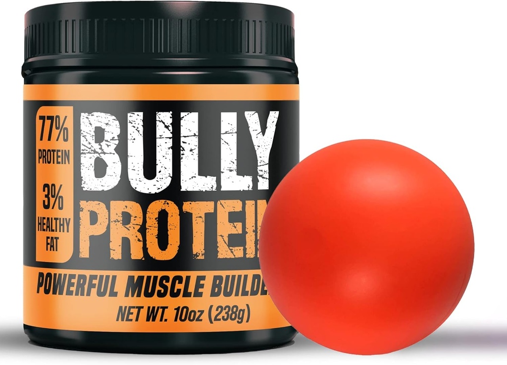 Bully Proteïne en Vitaminen voor Honden met Speelgoed, 238mg Groei & Massa Gainer Supplement, 30 Days Supply Muscle Up Max voor Pitbull, Bully en Bulldog