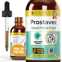 Prostavec Advanced Prostate Support Supplement - vloeibare formule voor snellere absorptie met Pygeum, Saw Palmetto, Stinging Nettle + Turmeric & Damiana - Vegan, Non-GMO - 2 fl oz