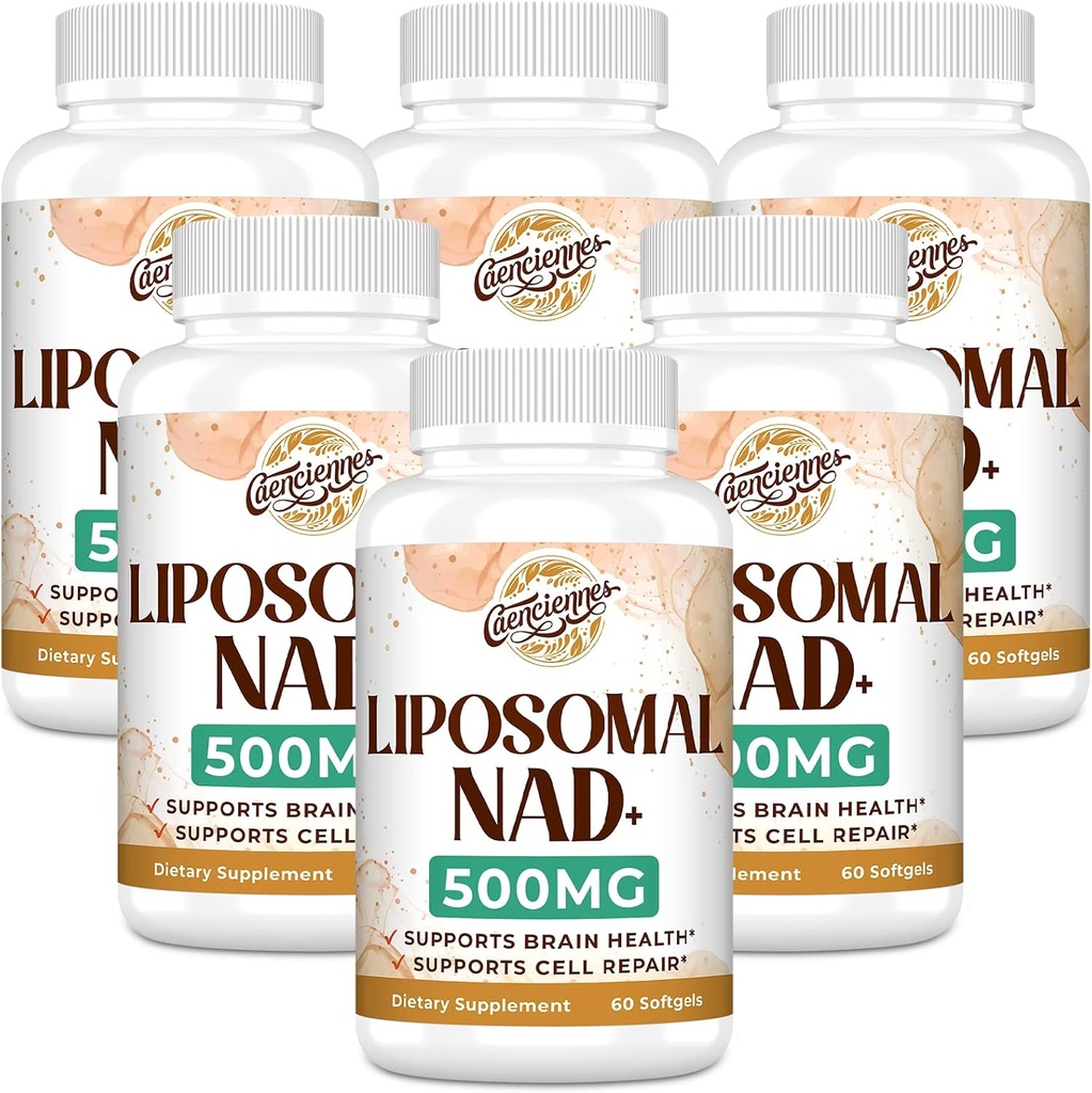 Liposomal NAD+ 500 MG Supplement, True NAD Plus Supplement, Superior Absorption, Boost NAD+ More Efficient Than Nicotinamide Riboside for Cellular Energy, Healthy Aging, 360 Serving