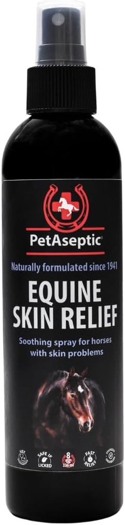 Equine Skin Relief Spray voor paarden Helpt genezen Snijden, Insect Bites, Scrapes, & Zonnebranden Helpt controle Dermatitis Helpt behandelen Rain Rot, Modderkoorts, Zoete Itch, & Meer