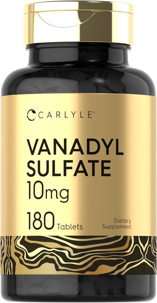 Carlyle Vanadyl Sulfate 10mg 180 Tablet Capsules met Three Picolinaat 