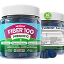 Fiber Gummies for Adults, Sugar Free 10g Prebiotic Fiber Supplement with Digestive Enzymes, Probiotics & 100mg Betaine for Discompatitive & Gut Health and Regulate Bowel Movement, Vegan, Gelatine Free, 60ct