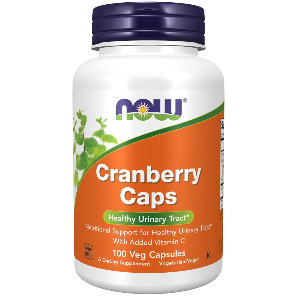 NU Foods Supplementen, Cranberry Caps met Toegevoegd Vitamine C, gezonde urinetrek*, 100 Veg Capsules