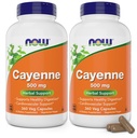 Nu Cayenne (Capsicum annuum) 500 mg, 360 Veg Capsules (verpakking van 2)