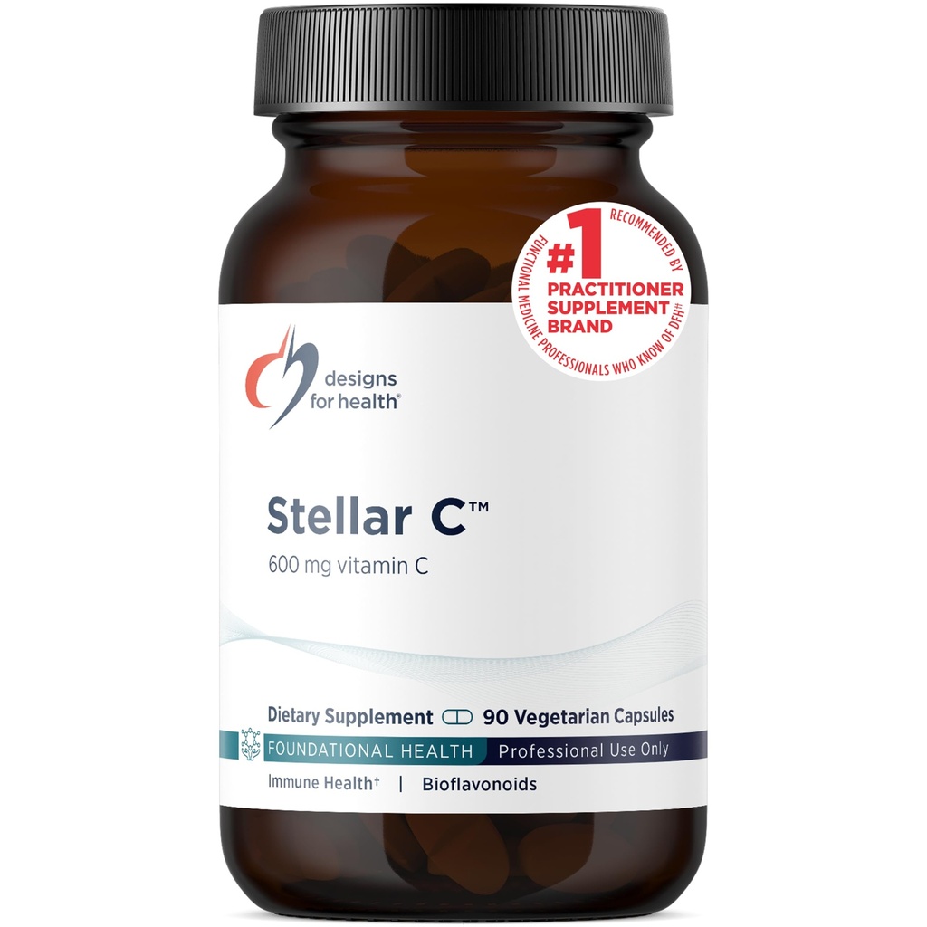 Designs for Health Stellar Vitamin C + Quercetine Supplements - Citrus Bioflavonoïden + quercetine met vitamine C en zink voor verbeterde immuunondersteuning en optimale absorptie (90 capsules)