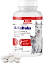 D-Kaltabs Phosphorus, Calcium Vitamin D3 Supplement for Dogs & Cats, Prenatal Pet Vitamins, Daily Pet-Tabs, Strong Nail, Teeth Support, 84 Chewable Tablets