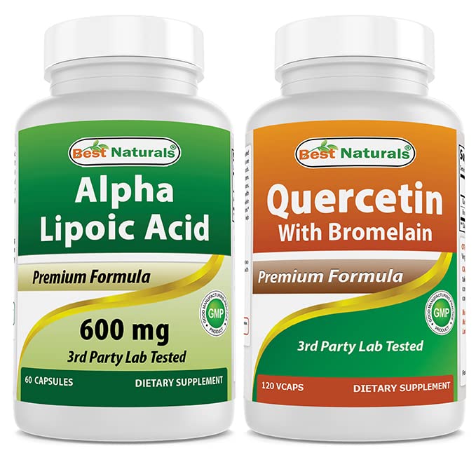Best Naturals Alpha Lipoïnezuur 600 mg & quercetine met bromelaïne