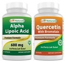 Best Naturals Alpha Lipoïnezuur 600 mg & quercetine met bromelaïne