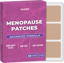 Menopauze Relief Patches (verpakking van 60) - 100% Natural Patch - met Biotin, D, Kurkuma Curcumin, B12 - Enhanced Formula