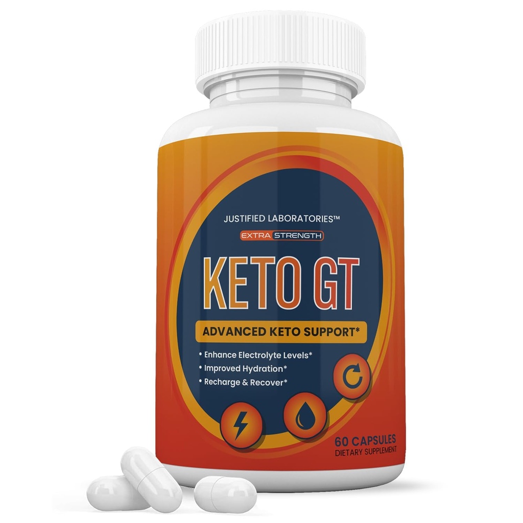 Justified Laboratories Keto GT Keto Pillen 1275MG Nieuwe en verbeterde formule bevat Apple Cider Vinegar Extra Virgin Olive Oil Powder Green Tea Leaf 60 capsules