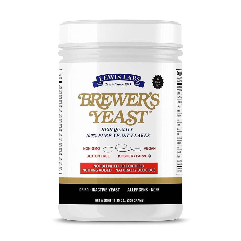 Brouwers Gistvlokken voor Borstvoeding Cookies, Borstvoeding Supplement op Boost Moedermelk (1 Pack) - Niet versterkt, ongezoet - Kosjer, Glutenvrij, Niet GGO, Veganistisch, Planten gebaseerd Proteïnepoeder