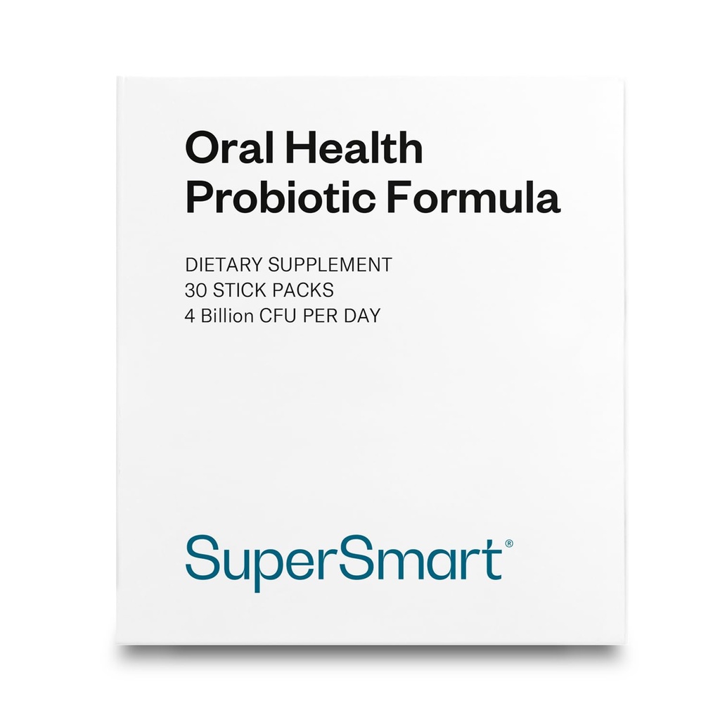 Supersmart - Oral Health Probiotica 4 miljard CFU per dag - Dental Health & Bad Breath Treatment (Halitosis) 