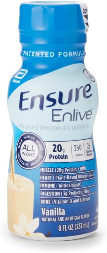 Zorg ervoor dat Enlive Advanced Therapeutische Voeding Shakes, Vanille, 8oz flessen, geval van 24
