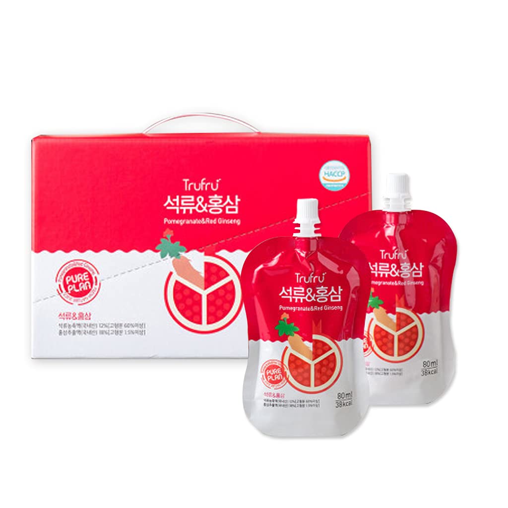 PURE PLAN Granaatappel en rode ginseng sap 80mlx15 Koreaanse schoonheid Produce, Verbeter bloedcirculatie