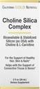California Gold Nutrition Choline Silica Complex, Bio available & Stabilised Silica with Choline & L-Carnitine, 2 fl oz (59 ml)