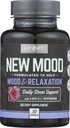 Onnit New Mood Dieetsupplement, Mood & Relaxatie, dagelijkse stress ondersteuning, Glutenvrij, 30 capsules