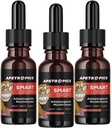 Apetropics Smart Drops - 5-in-One Adaptogene Mushroom Tinctuur met Leeuwen Mane, Cordyceps, Turkije Tail, Chaga, Reishi - Nootropic Brain Supplement - Peach Watermeloen Flavor, 30-Servings (3 Pack)