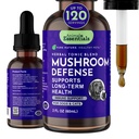 Dieren Essentials Paddestoel Verdediging - Immuunsysteem Ondersteuning voor honden & katten, Natuurlijke Antioxidant, Paddenstoelen, voor alle leeftijden, Biologische Kruiden - 2 Fl Oz