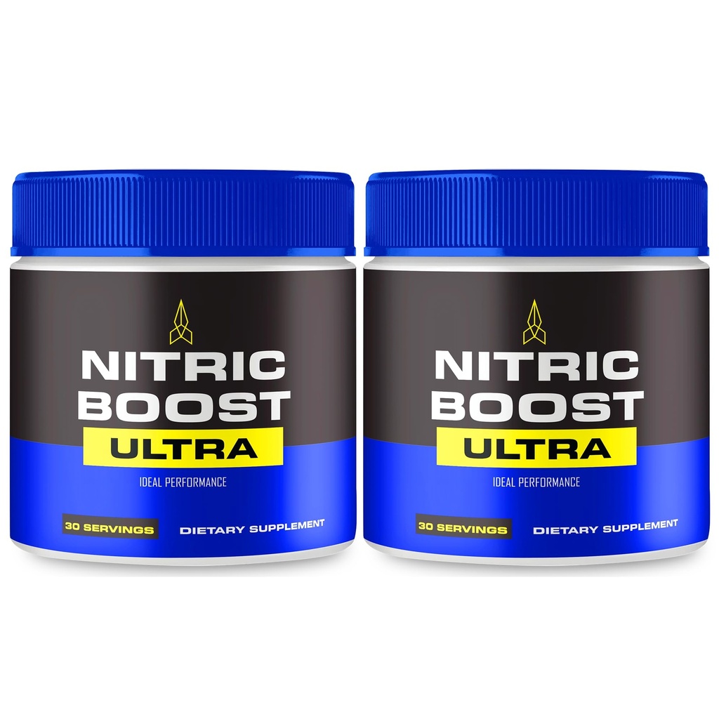 Nitric Boost Ultra Powder, NitricBoost Officiële Formule ter ondersteuning van energieniveaus en bloedstroom - Maximale sterkte, Nitric Booster Ultra BCAA, NitricBoost Ultra Powder Support Reviews (2 Pack)