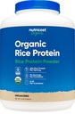 Nutricost Organic Rice Protein Powder (5 LB) - Gluten-Free, GMO-Free (from Brown Rice)