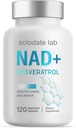 solodaatlab NAD+ Supplement 1000mg, True NAD+ & Resveratrol, 120 Caps