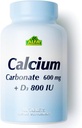 Calcium 600mg + D3 Dieetsupplement door ALFA Vitaminen - Promoot gezonde botten - gezonde tanden - gezond hart - gezond zenuwstelsel - 100 tabletten