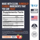 EcoWise Wellness Creatine Monohydraat Gummies 5000 mg, Kauwtabletten voor mannen en vrouwen, Suikervrije Gummies - 121 Telling, Fresh Strawberry