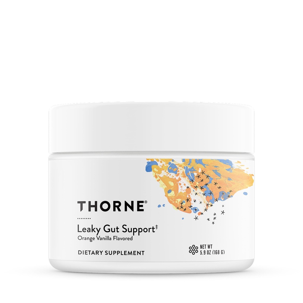 THORNE - EnteroMend - Gut Health Supplement - Ondersteunt optimale spijsverteringsfunctie & Bowel Regularity - NSF Certified for Sport - Orange Vanilla Flavor - 5.9 Oz - 30 Servers