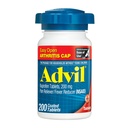Advil pijnstiller en koortsreducer, pijnrelief Geneeskunde met Ibuprofen 200 mg voor gewrichtspijn, spierpijn en lichte Artritis pijnverlichting - 200 gecoate tabletten met gemakkelijke Open Artritis Cap