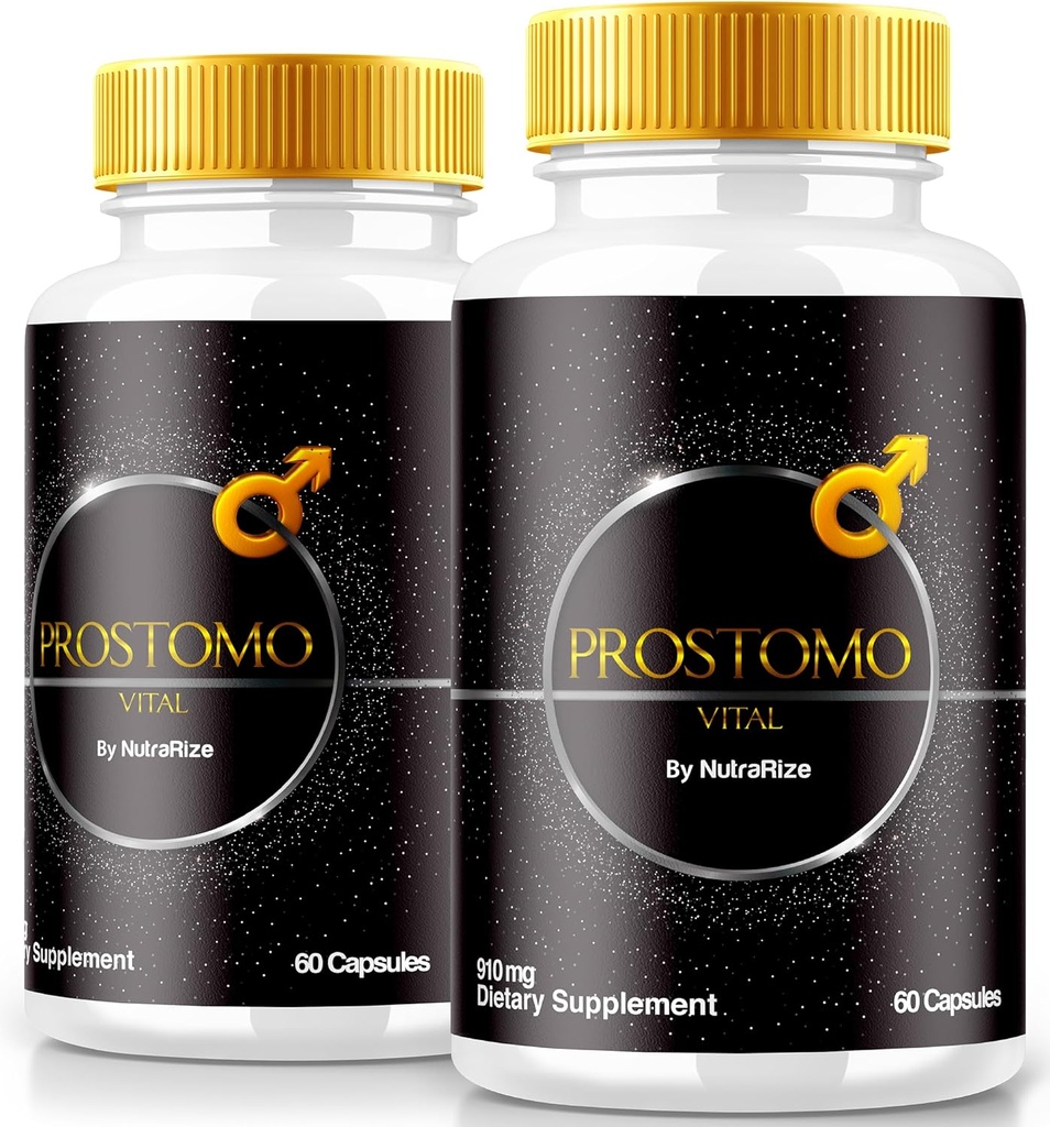 (2 verpakkingen) Prostomo Capsules - Officiële Formule ter ondersteuning van Prostate Heath, All Natural Supplement to Regain Control en het bereiken van algemene wellness, Premium Pros Tomo Pillen Review (120 capsules)