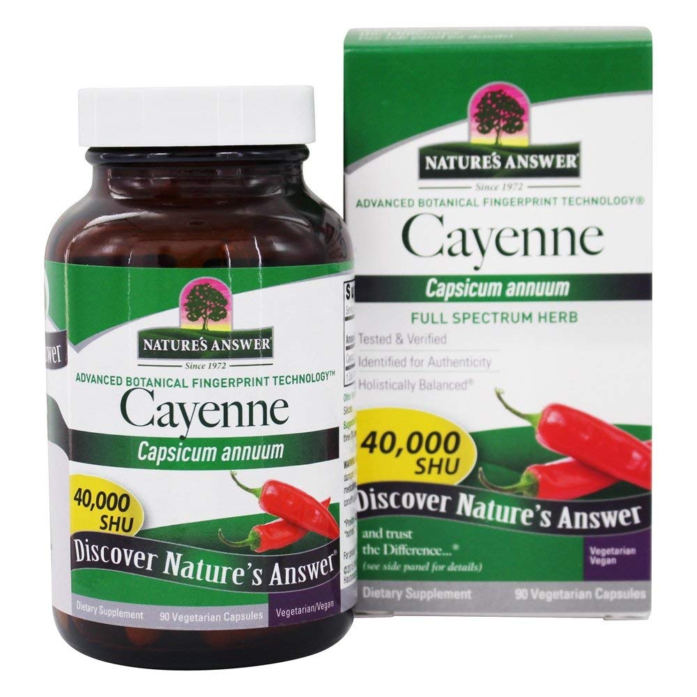 Nature's Antwoord Cayenne Pepper Powder Capsule Supplement, 90-Count 
