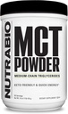 NutraBio MCT Poeder, Medium Chain Triglyceriden, Lean Gain, Keto Friendly, 1 lb. Poeder - 50 porties