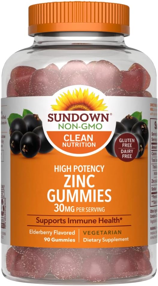 Sundown High Potency Zink Gummies, 90 Tellen