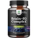 Nootropic Geheugensupplement voor Hersenondersteuning - Geheugenpillen voor Hersenen Boost en Natuurlijke Energie Booster - Vitamine B12 Bacopa Monnieri Rhodiola Rosea DMAE Ginkgo Biloba Fosfatidylserine - 60 Tel.